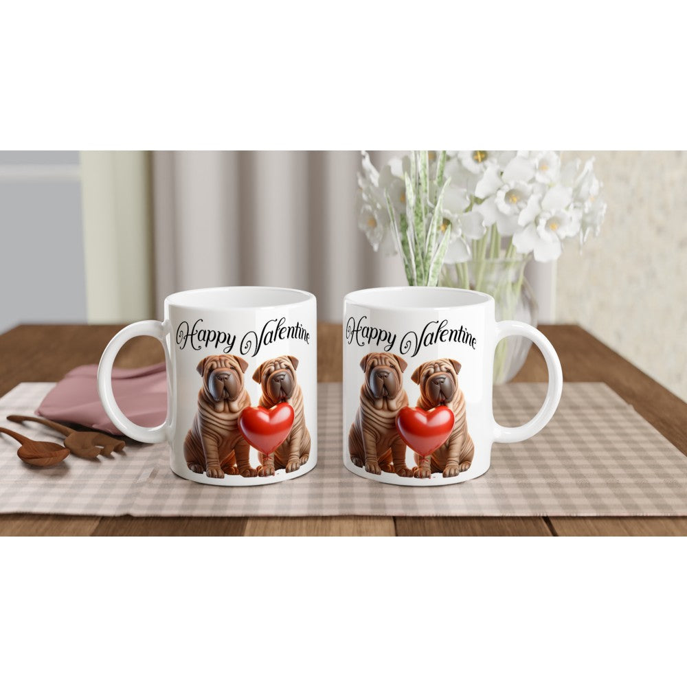 Romantic Shar Pei Mug - Adorable Gift for Valentine’s Day - Cute Pet Lover Gift - Mug