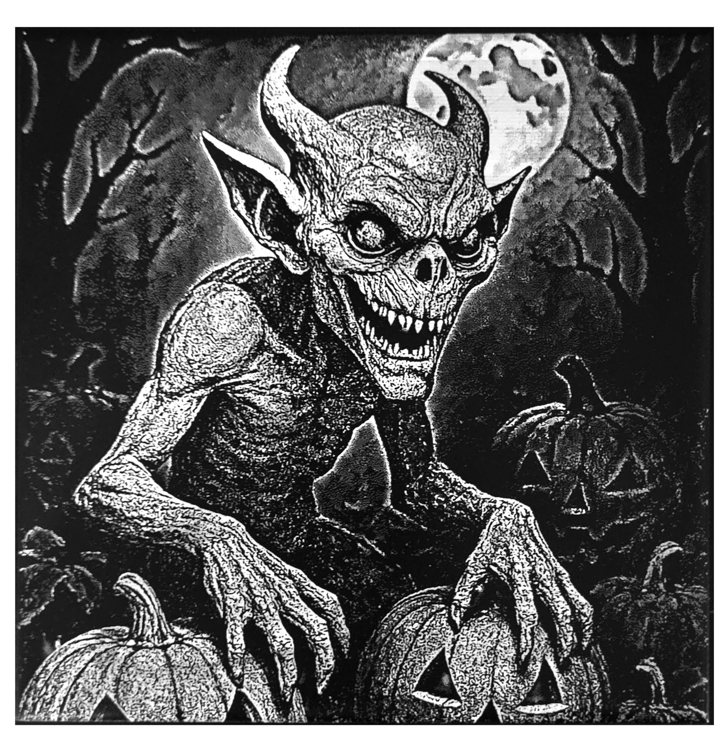 Spooky Halloween Engraved Tile - Tiles