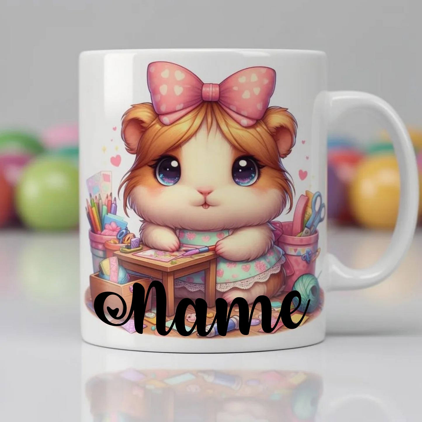 Funny person animal (friend colleague family nickname) caricature Mug Coaster Shirt & Tote – Personalized - Mug