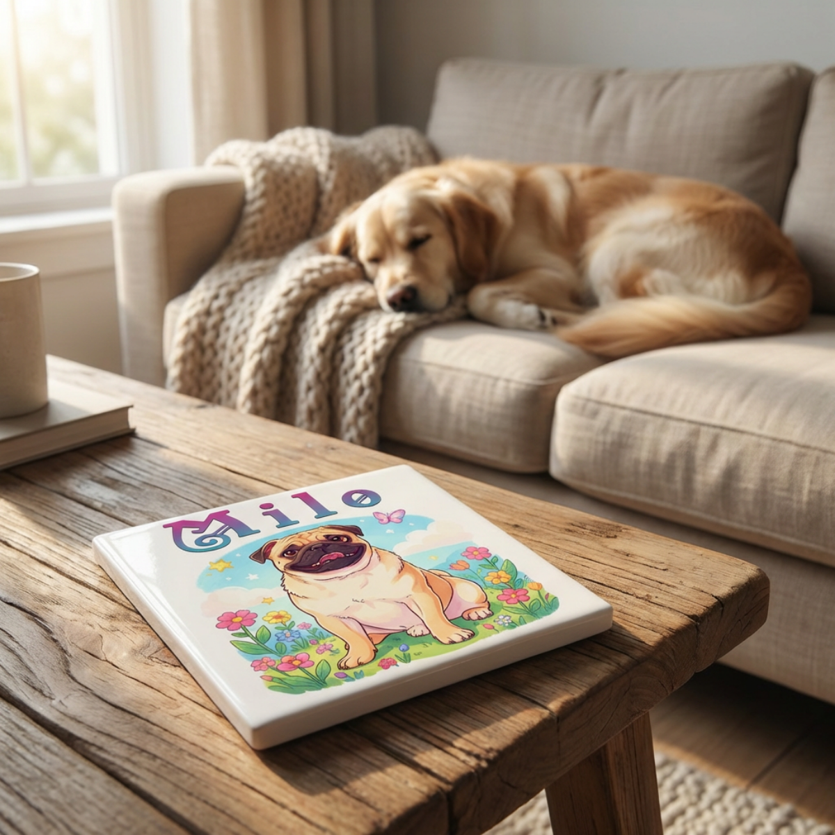 Memory Pet Mug illustrated style – Personalized