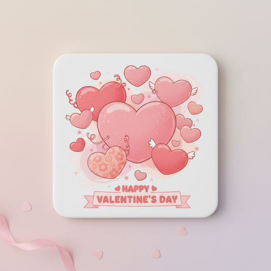 Sip Happens ββ¨ β Ceramic Love Mugs & Washable Coasters for Everyday Romance 8 - Coaster
