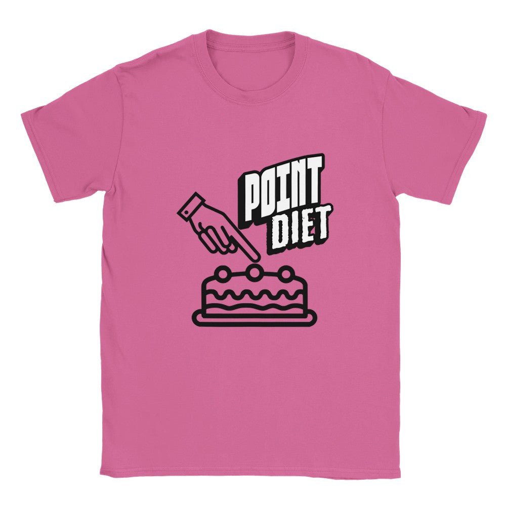 Point Diet T-Shirt - Fun Graphic Tee - Soft & Stylish Gift - Azalea / S - T-shirt