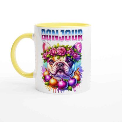 French Bulldog Floral 250ml Ceramic Mug – Beautiful Colourful Gift for Frenchie Lovers