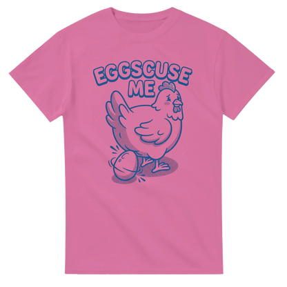 Funny Chicken T-Shirt | "Eggscuse Me" Graphic Tee | 100% Cotton Comfort
