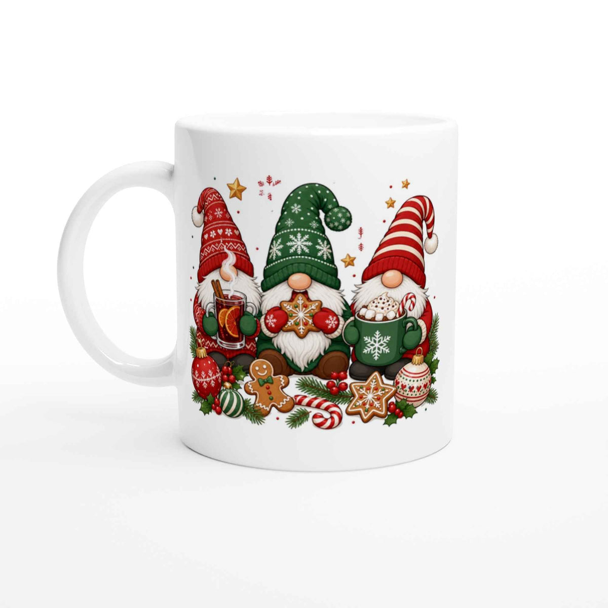 Christmas Gnome Mug, Hot Chocolate Gnome Mug, Mulled Wine Gnome Coffee Cup, Christmas Coffee Mug, Holiday Gnome Gift, Festive Winter Mug