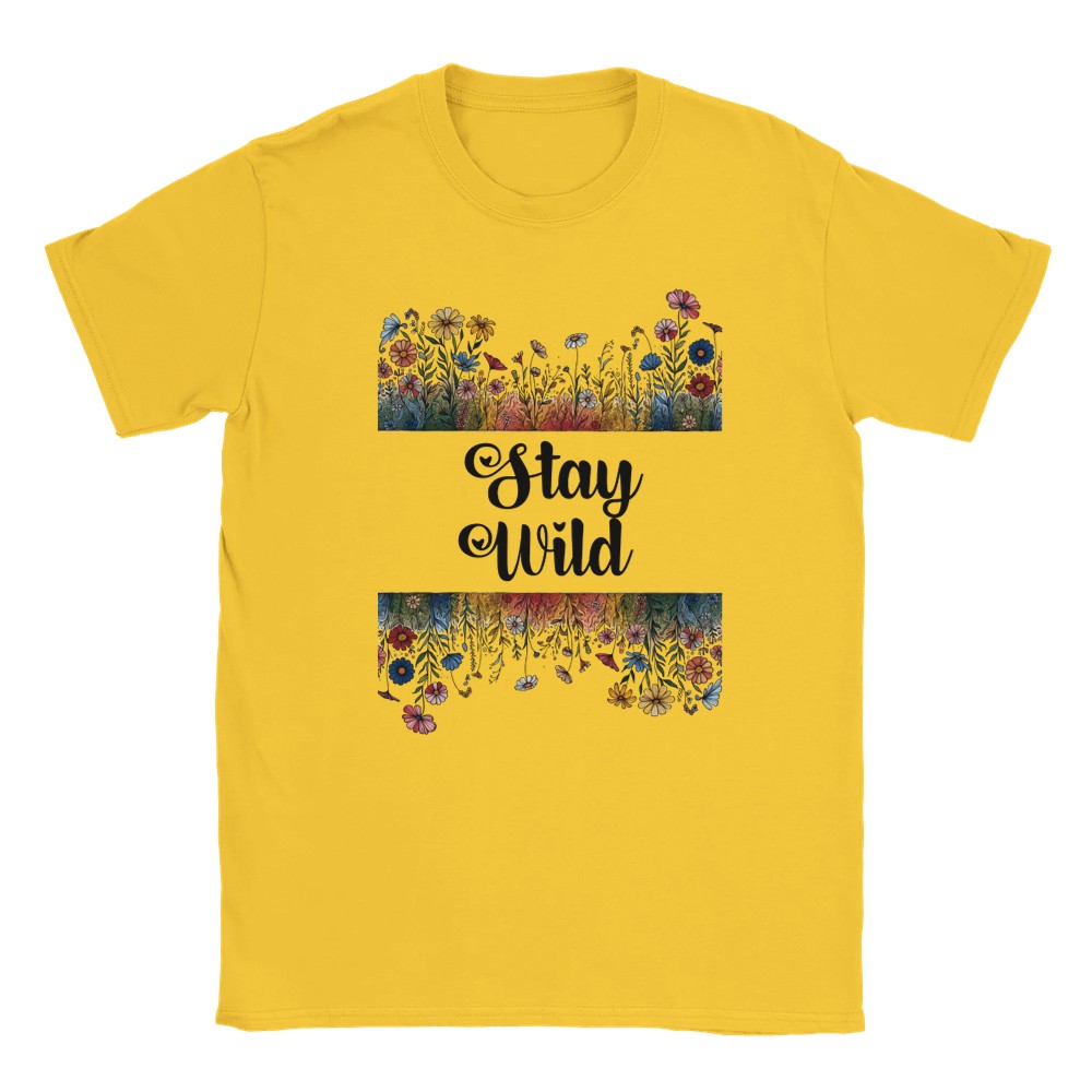 Stay Wild - Floral t shirt funny aesthetic t-shirts for preppy style lovers wildflowers - Daisy / S - T-shirt
