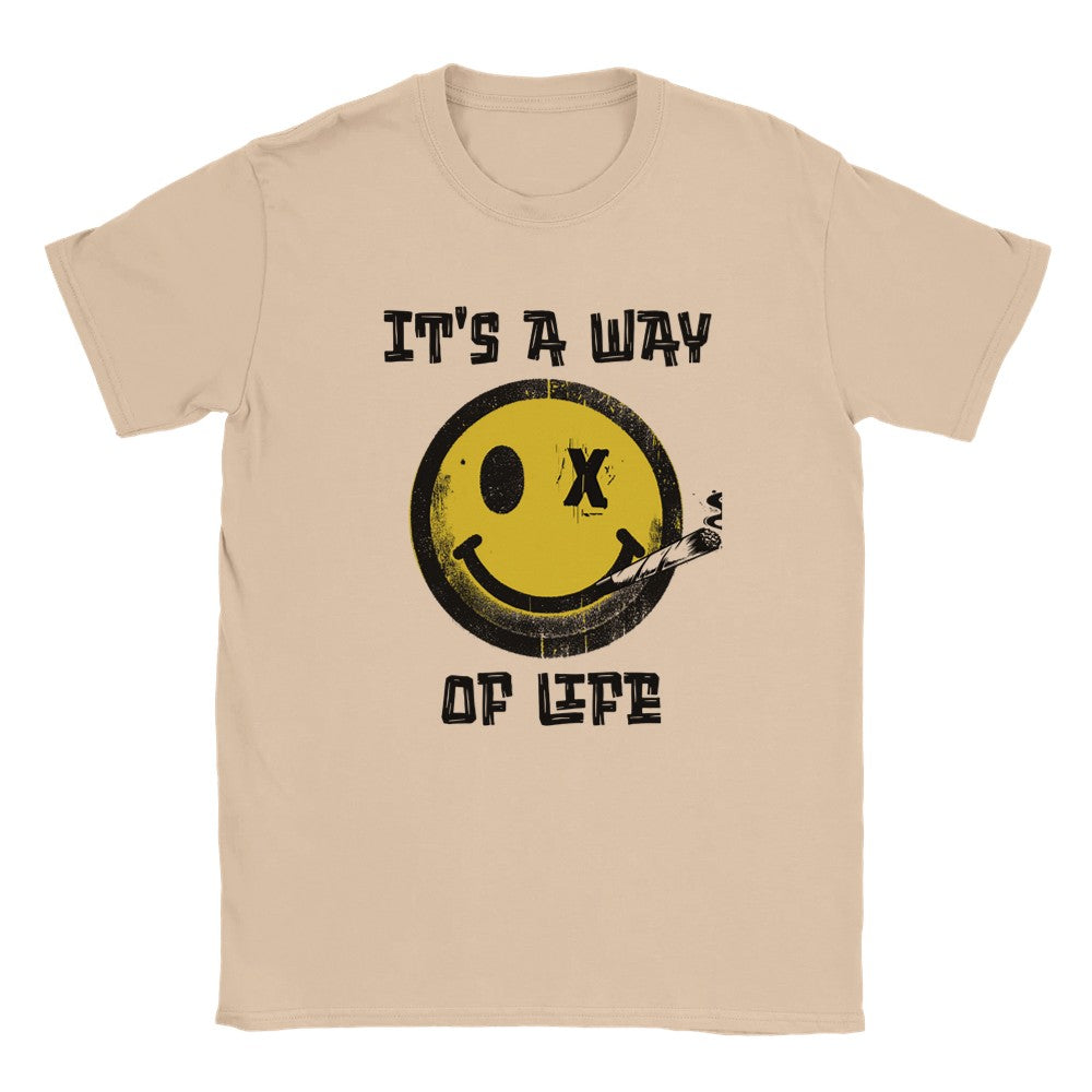 It’ a way of life t-shirt for ravers. Unisex t shirt funny aesthetic t-shirts for preppy style lovers - Natural / S