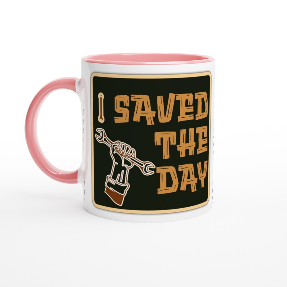 Funny Mug for mechanic White 250ml Ceramic Mug - Ceramic Pink - Mug