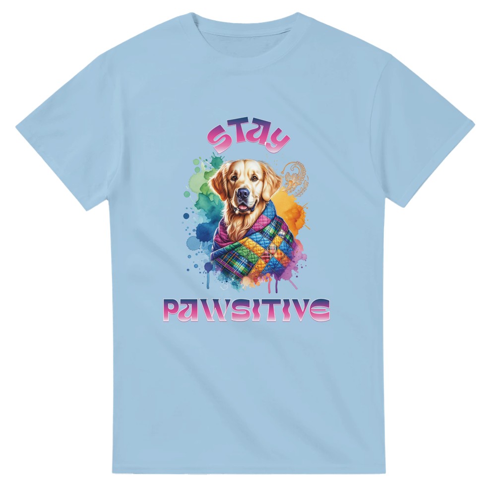 Cute Golden Retriever T-Shirt – Perfect Gift for Dog Lovers - Light Blue / M - T-shirt