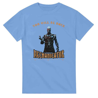 Funny Mechanic Terminator  cotton T-shirt Gift for dad, partner, grandad
