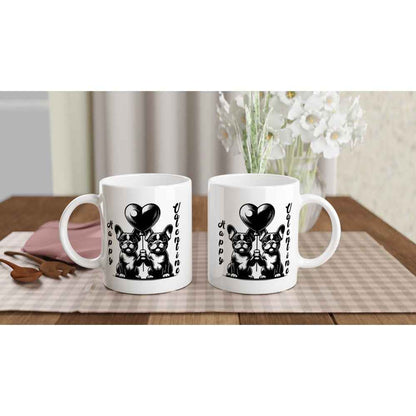 Cute French Bulldogs mug romantic gift for Valentine