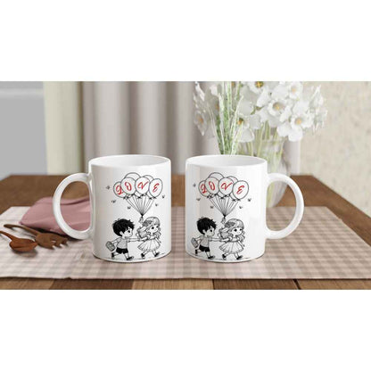 Cute Romantic Mug Perfect Valentine's Gift for Loved Ones - Ceramic 250ml Love Design