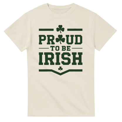 Proud to be Irish T-Shirt | Simple Design | Heavyweight Cotton Casual Wear
