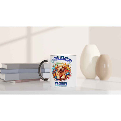 Golden Retriever Dad 250ml Ceramic Mug – Cute Gift for Golden Retriever Dads | Perfect for Father's Day