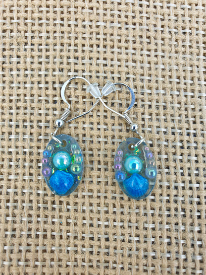 Ocean Pearl Resin Drop Earrings - J & I Vision