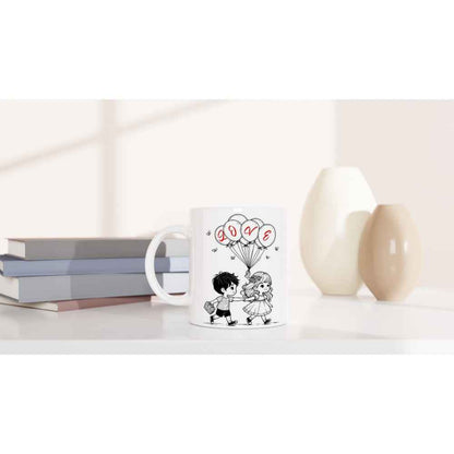 Cute Romantic Mug Perfect Valentine's Gift for Loved Ones - Ceramic 250ml Love Design