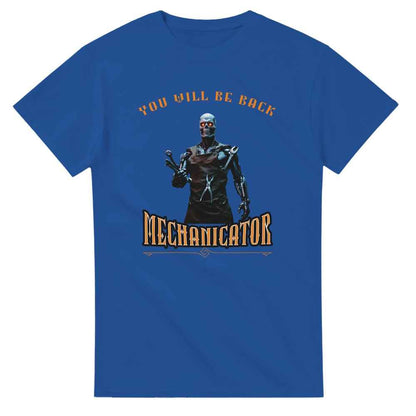 Funny Mechanic Terminator  cotton T-shirt Gift for dad, partner, grandad