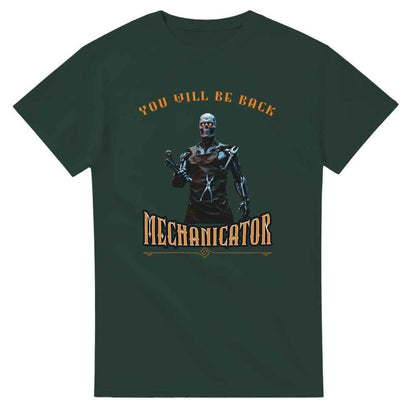Funny Mechanic Terminator  cotton T-shirt Gift for dad, partner, grandad