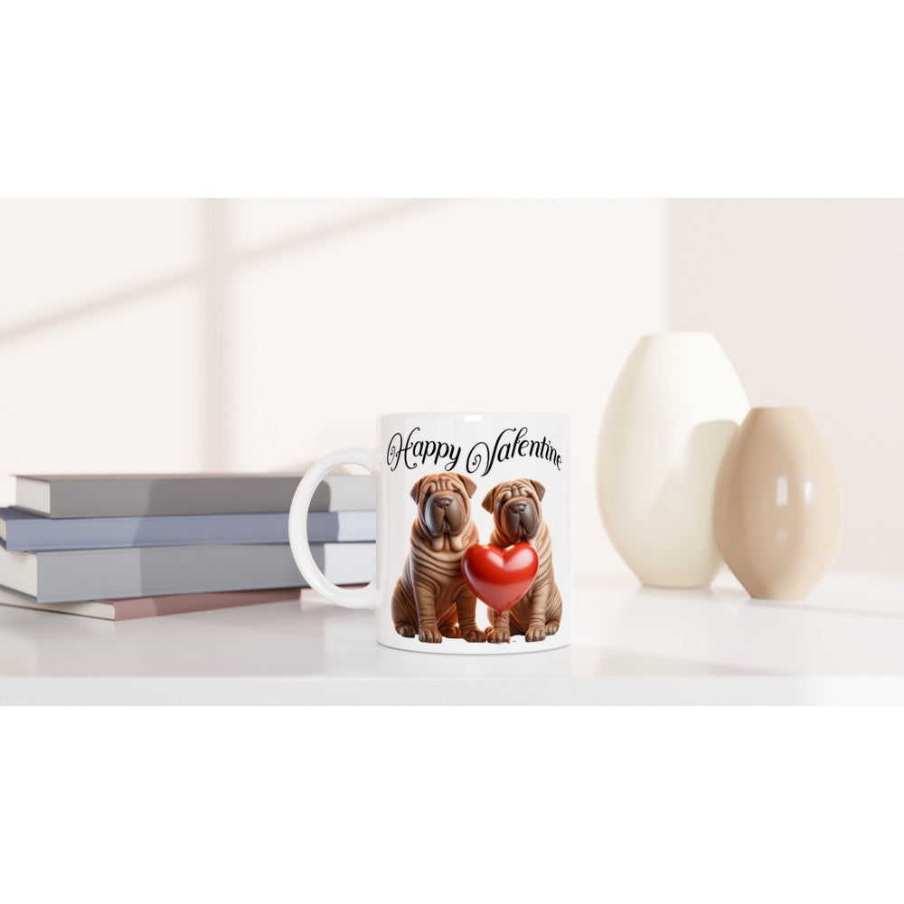 Romantic Shar Pei Mug - Adorable Gift for Valentine’s Day - Cute Pet Lover Gift - Mug