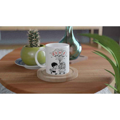 Cute Romantic Mug Perfect Valentine's Gift for Loved Ones - Ceramic 250ml Love Design