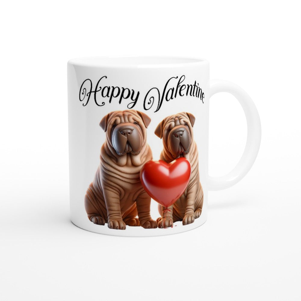 Romantic Shar Pei Mug - Adorable Gift for Valentine’s Day - Cute Pet Lover Gift - Mug