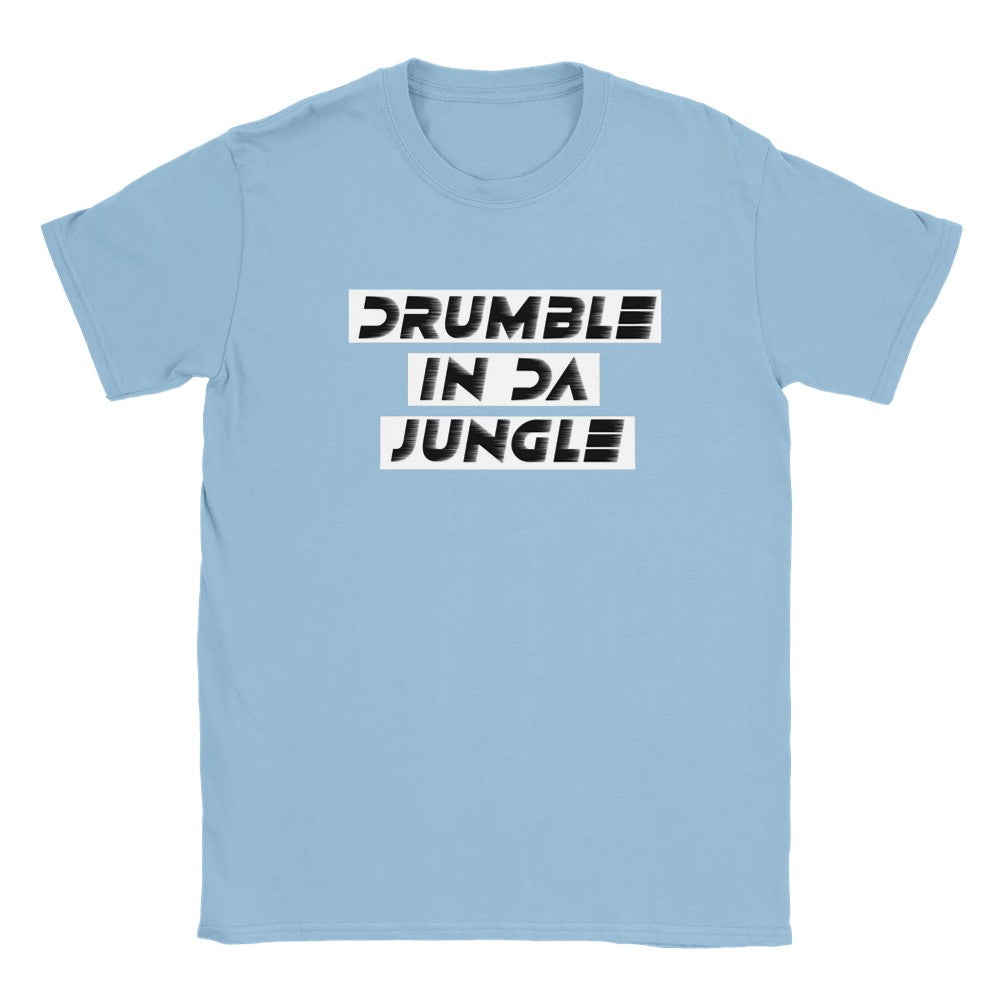 Drumble In The Jungle Rave T-Shirt - Soft Durable & Perfect for Parties - Light Blue / S - T-shirt