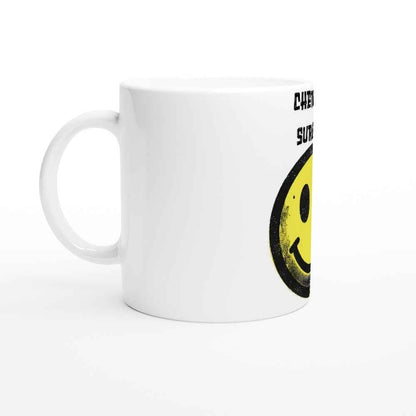 Smiley Face Raver Mug Chemical surviver – 250ml Ceramic Cup for Dance Lovers