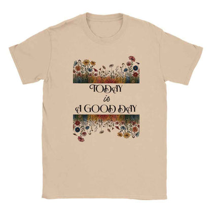 Today is a good day - Unisex t shirt aesthetic floral  t-shirts for preppy style lovers