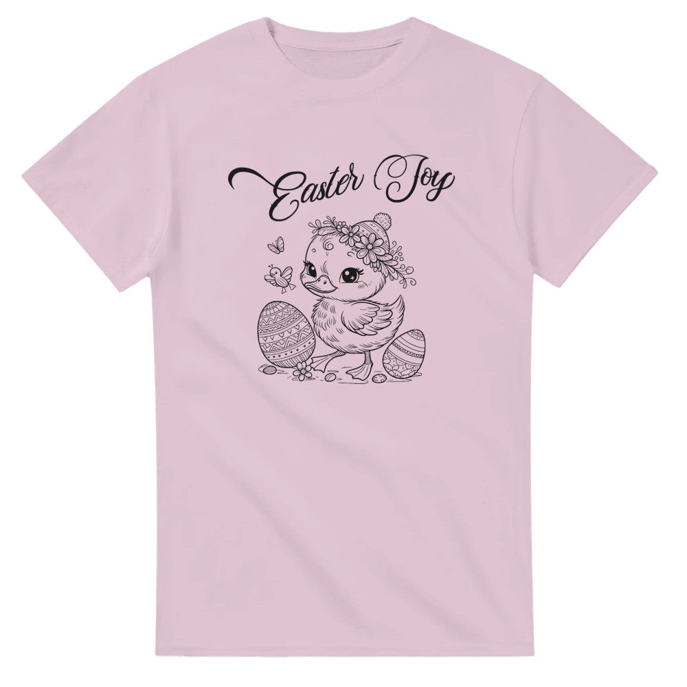 Easter Joy T-Shirt - Cute Duckling & Eggs Design - Perfect for Spring Celebrations - Light Pink / S - T-shirt