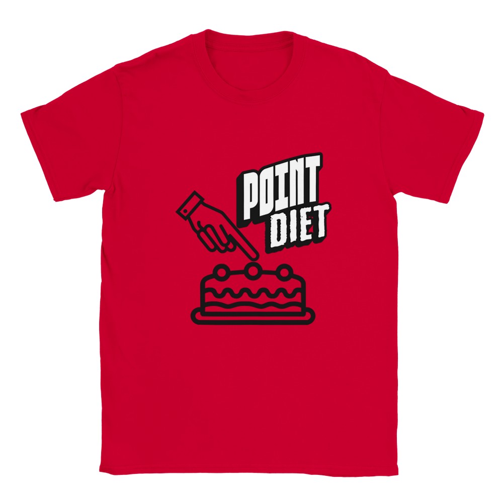Point Diet T-Shirt - Fun Graphic Tee - Soft & Stylish Gift - Red / S - T-shirt