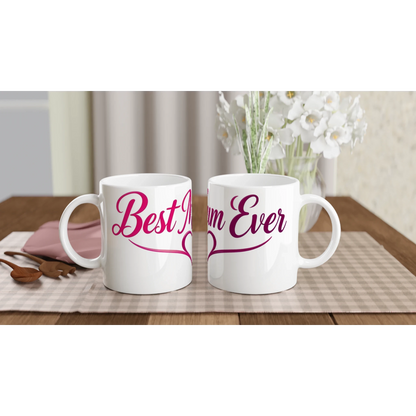 Best Mum Ever Mug – Mother’s Day Gift for Mum – 250ml White Ceramic Simple Design Mug UK