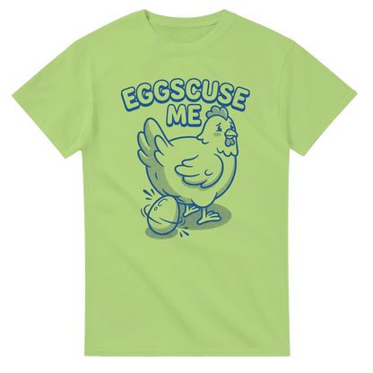 Funny Chicken T-Shirt | "Eggscuse Me" Graphic Tee | 100% Cotton Comfort