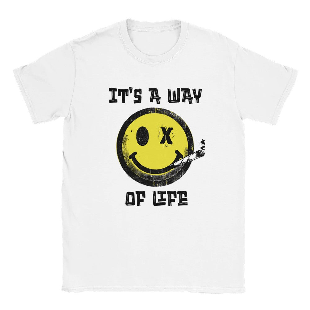 It’ a way of life t-shirt for ravers. Unisex t shirt funny aesthetic t-shirts for preppy style lovers - White / S