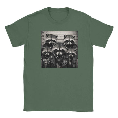 Punk Raccoon Shirt, Gothic Raccoon Gang Tee, Funny Trash Panda, Alternative Grunge Animal Shirt, Biker Raccoon Clothing, Unisex Gift