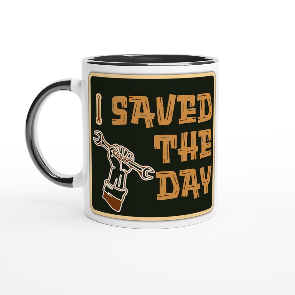 Funny Mug for mechanic White 250ml Ceramic Mug - Ceramic Black - Mug