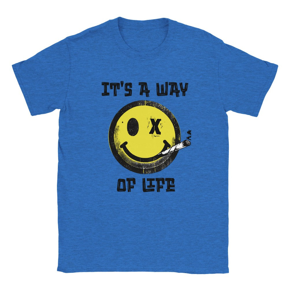 It’ a way of life t-shirt for ravers. Unisex t shirt funny aesthetic t-shirts for preppy style lovers - Heather Royal
