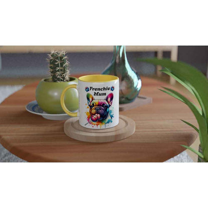 Frenchie Mum Ceramic Mug – French Bulldog Licking a Lollipop | Cute Gift for Frenchie Mums