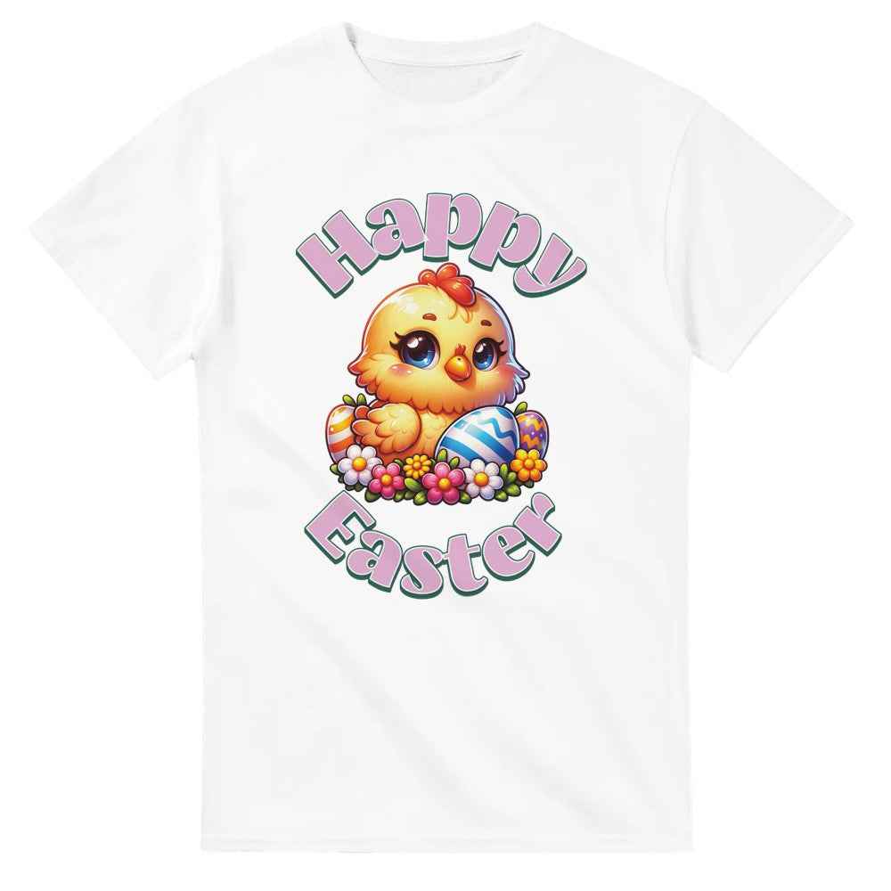 Happy Easter T-Shirt - Cute Duck & Eggs Design - Perfect for celebrating of spring.