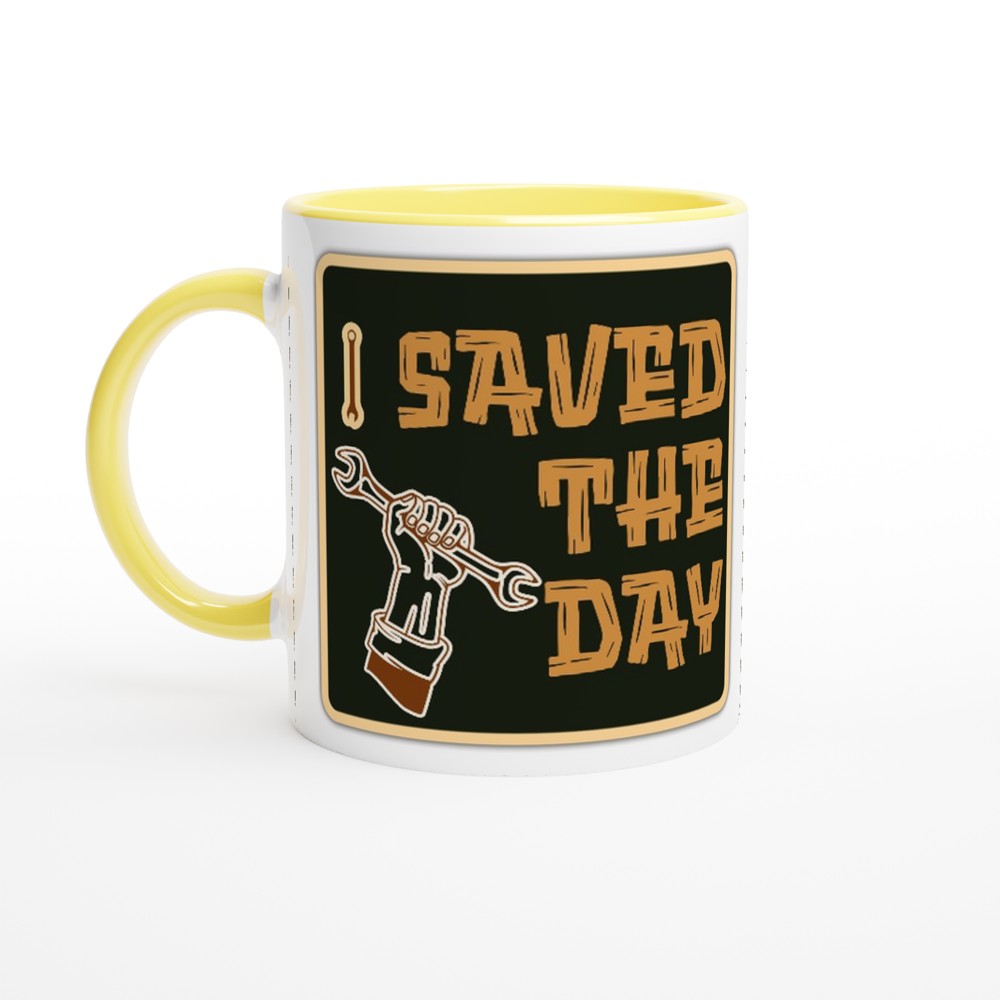 Funny Mug for mechanic White 250ml Ceramic Mug - Ceramic Yellow - Mug