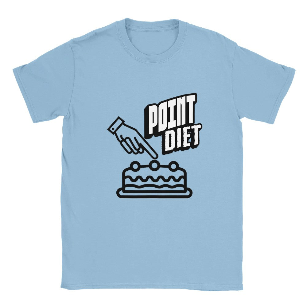 Point Diet T-Shirt - Fun Graphic Tee - Soft & Stylish Gift - Light Blue / S - T-shirt