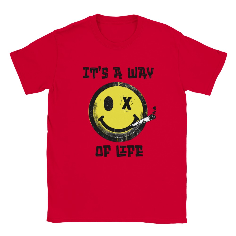 It’ a way of life t-shirt for ravers. Unisex t shirt funny aesthetic t-shirts for preppy style lovers - Red / S