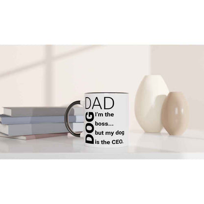 Funny Dog Dad Mug – 250ml Ceramic Gift for Dog Lovers | Perfect for Father's Day & Birthdays