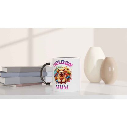 Golden Retriever Mum 250ml Ceramic Mug – Cute Gift for Golden Retriever Mums & Dog Lovers