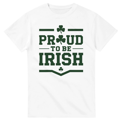 Proud to be Irish T-Shirt | Simple Design | Heavyweight Cotton Casual Wear