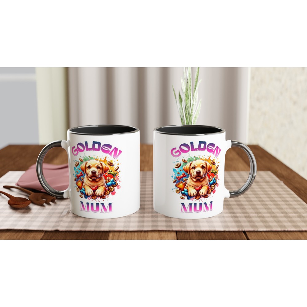 Cute Golden Retriever mum mug. Great gift for mother’s day. - Print Material