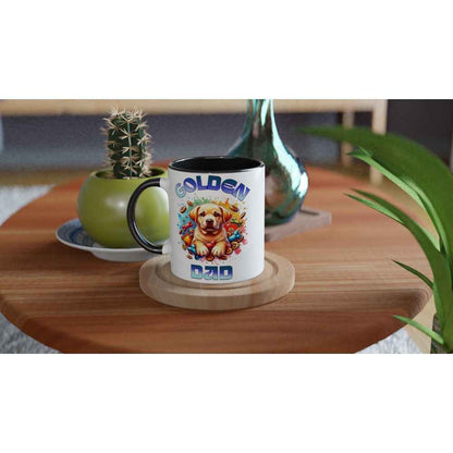 Golden Retriever Dad 250ml Ceramic Mug – Cute Gift for Golden Retriever Dads | Perfect for Father's Day