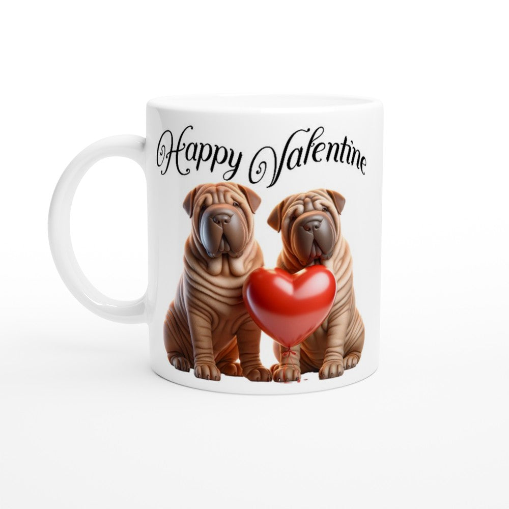 Romantic Shar Pei Mug - Adorable Gift for Valentine’s Day - Cute Pet Lover Gift - Mug