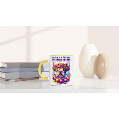 French Bulldog Floral 250ml Ceramic Mug – Beautiful Colourful Gift for Frenchie Lovers