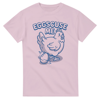 Funny Chicken T-Shirt | "Eggscuse Me" Graphic Tee | 100% Cotton Comfort