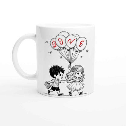 Cute Romantic Mug Perfect Valentine's Gift for Loved Ones - Ceramic 250ml Love Design